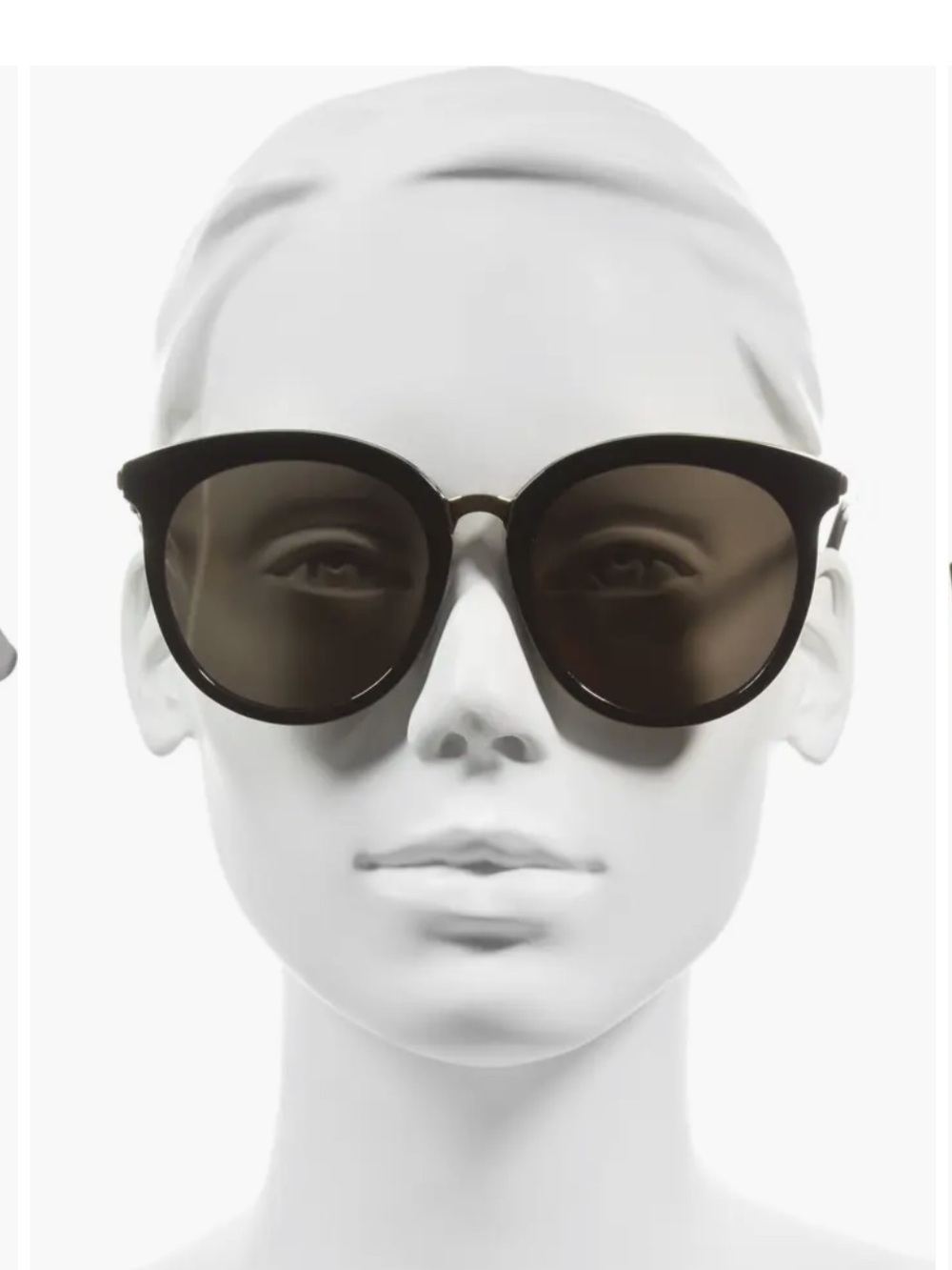 Gentle Monster Round Mirrored Lovesome One Sunglasses Black Round w Gold Bridge